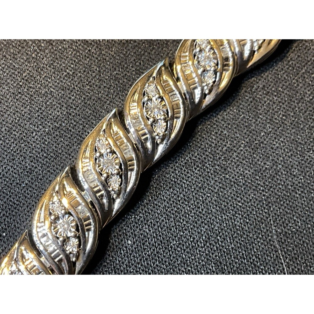 Ross-Simons Shimmering Rope-Link Bracelet in Bright Silver